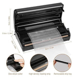 OCDAY Vacuum Food Sealer Machine 110W with Dry & Moist Modes & Built-in Bag Cutter  - Imported from UK