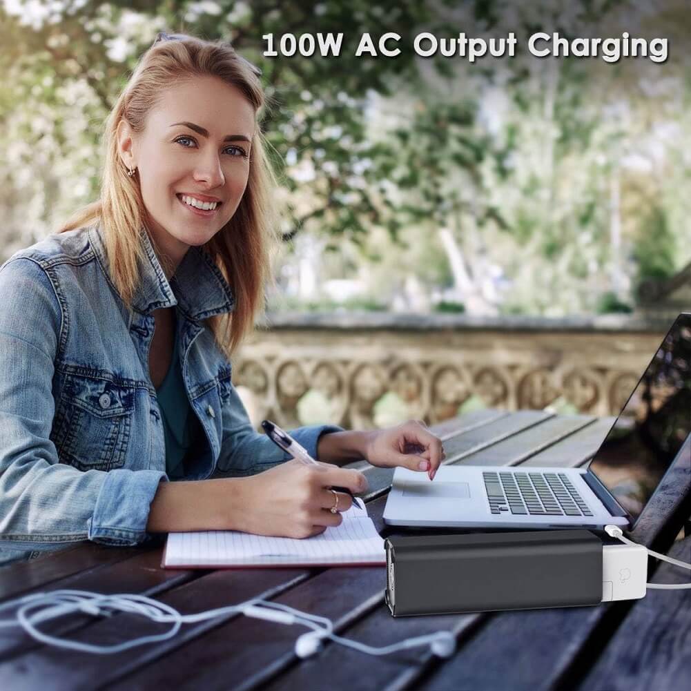 RSOEWXN AC Outlet Portable Laptop Power Bank, Universal 31200mAh 100W Travel Laptop Charger, Fast Charging External Battery Pack - Imported from UK