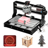 SainSmart Genmitsu CNC 3018-PRO Router Kit GRBL Control 3 Axis Plastic Acrylic PCB PVC Wood Carving Milling Engraving Machine, XYZ Working Area 300x180x45mm - Imported from UK