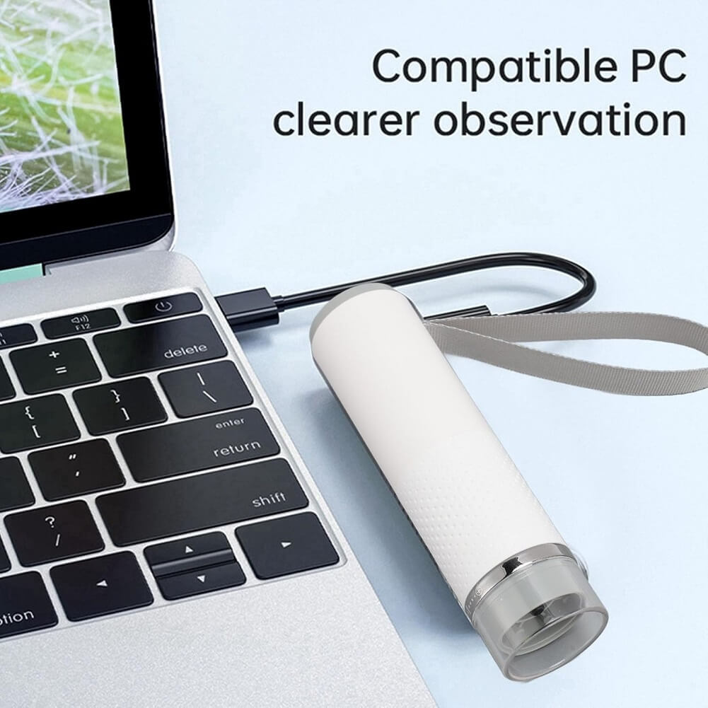 SKYBASIC Digital Wireless Microscope 2MP 50X-1000X Magnification Portable WiFi USB Microscope Camera with 8 LEDs for Phone PC Tablet Windows Android (Container Product Without Box) - Imported from UK
