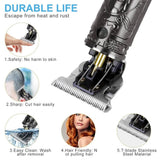 CANEOCANE Hair Clippers Beard Trimmer for Men, Professional Rechargeable Hair Cutting Shavers, Gapless T-Blade Trimmer with LCD Display - Imported from UK