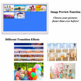 NAPATEK 10" Digital Photo Frame with 1920x1080 IPS Screen Image Preview Video Calendar Clock Auto On/Off Timer Remote Control Support SD Card & USB - Imported from UK