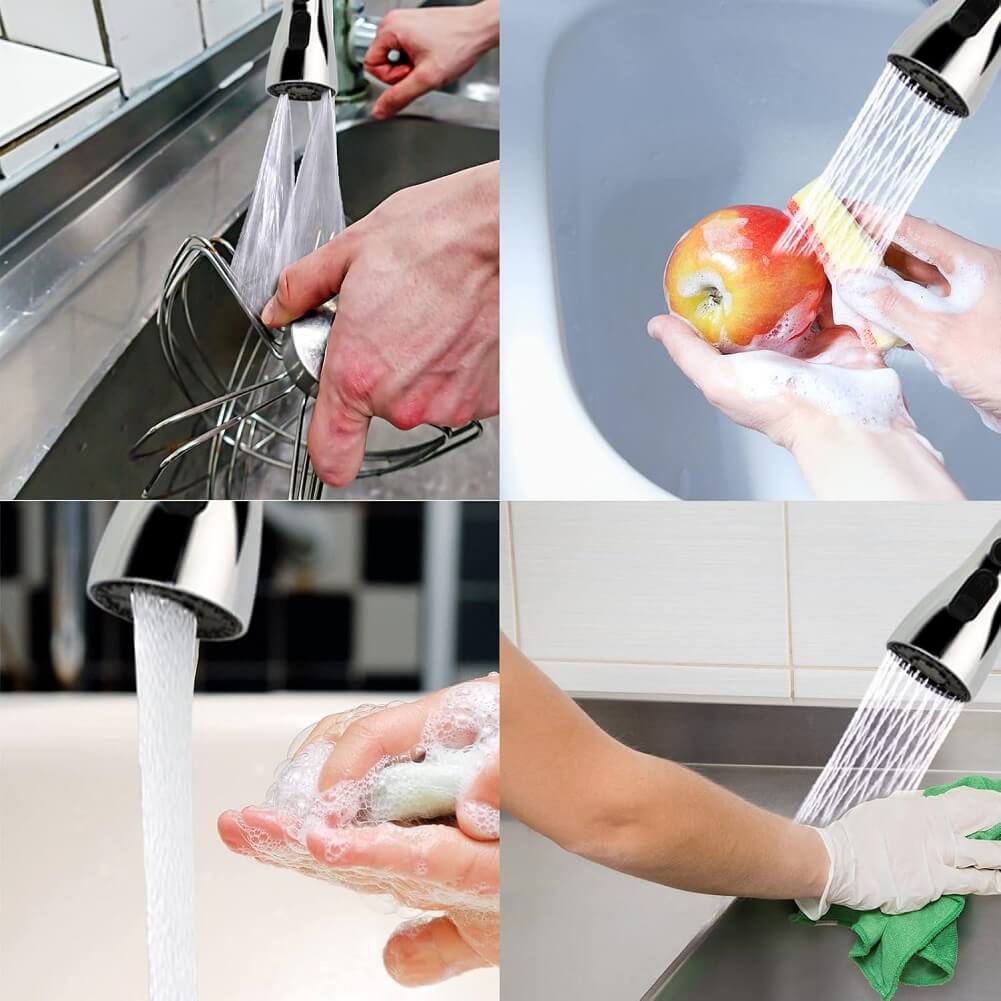 Faucet Splash Head, Rotating Tap Aerator, Tap Extension Attachment for Kitchen & Bathroom - Imported from UK