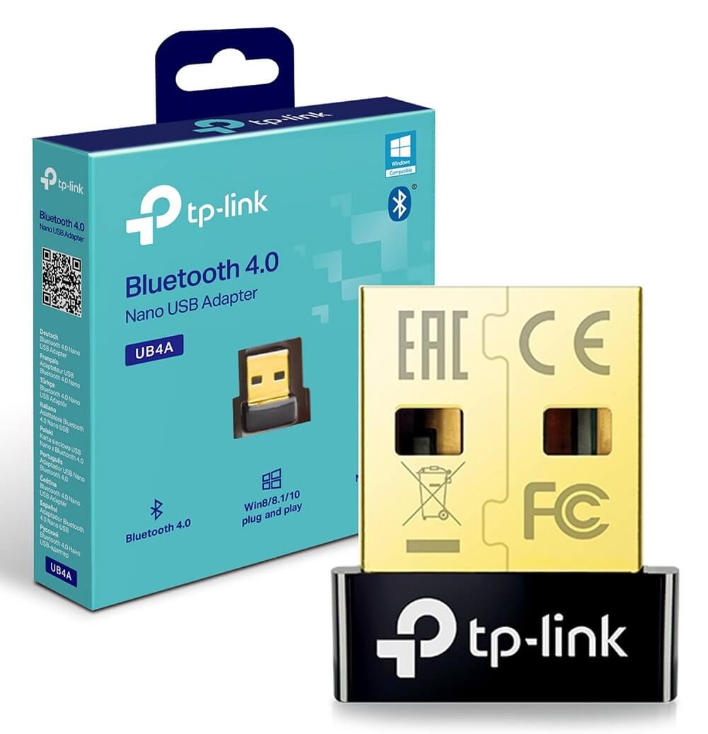 TP-LINK UB4A Bluetooth 4.0  Nano USB Adapter for PC Laptop Desktop Computer Long Range Bluetooth Dongle/Receiver for Windows - Imported from UK