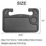 Car Steering Wheel Tray Auto Steering Wheel Desk for Work Writing Laptop Food Snack Dining Drinking - Imported from UK