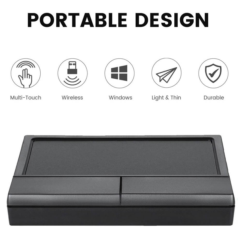 perixx PERIPAD-704 Wireless Touchpad, Large Size Portable Track Pad for Desktop & Laptop - Imported from UK
