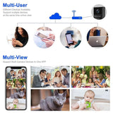 Boveila WiFi Spy Camera, Mini Hidden 1080P Wireless Covert Video Security Nanny Cam, 150° Wide Angle Night Vision Motion Detection for Home Security Monitoring - Imported from UK