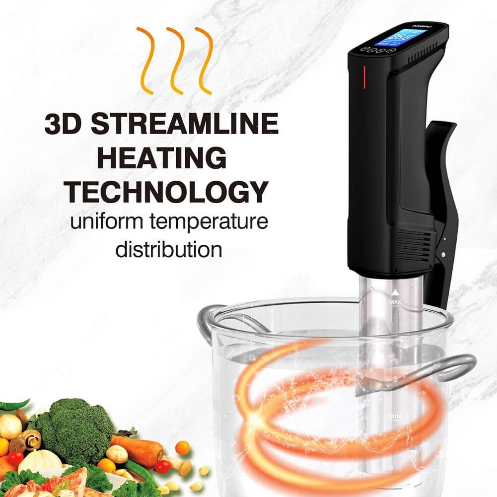 Inkbird ISV-100W WiFi Sous Vide Cooker,  1000W Precise Temperature & Time Control with Fast Heating, Smart Wireless Immersion Circulator - Imported from UK