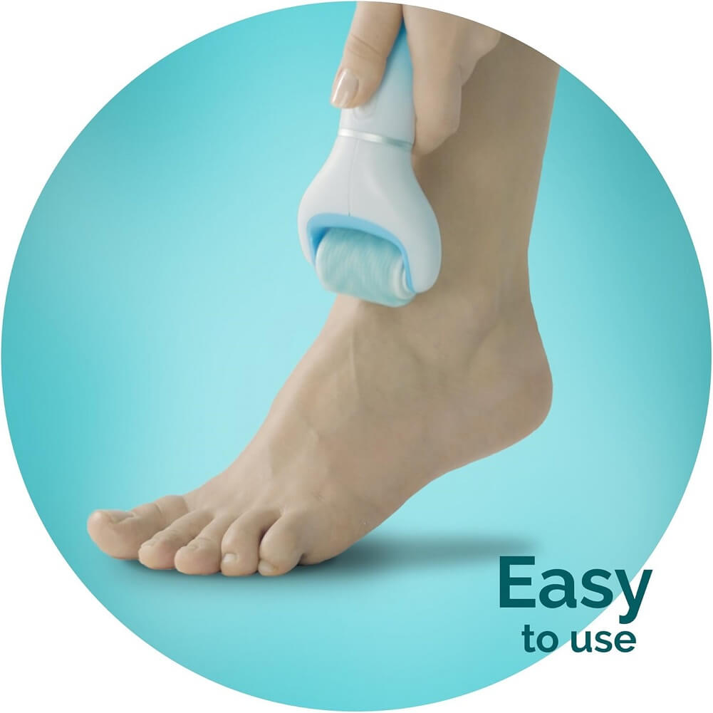 Scholl Velvet Smooth Electronic Foot Care System, Pedicure Foot File for Hard Skin & Callus Removal - Imported from UK