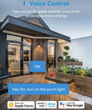 Meross Smart WiFi Outdoor Plug 10A IP64 Waterproof Plug Compatible with Apple HomeKit Alexa Google Assistant SmartThings, Voice Control, 2 Grounded Heavy Duty Outlets - Imported from UK