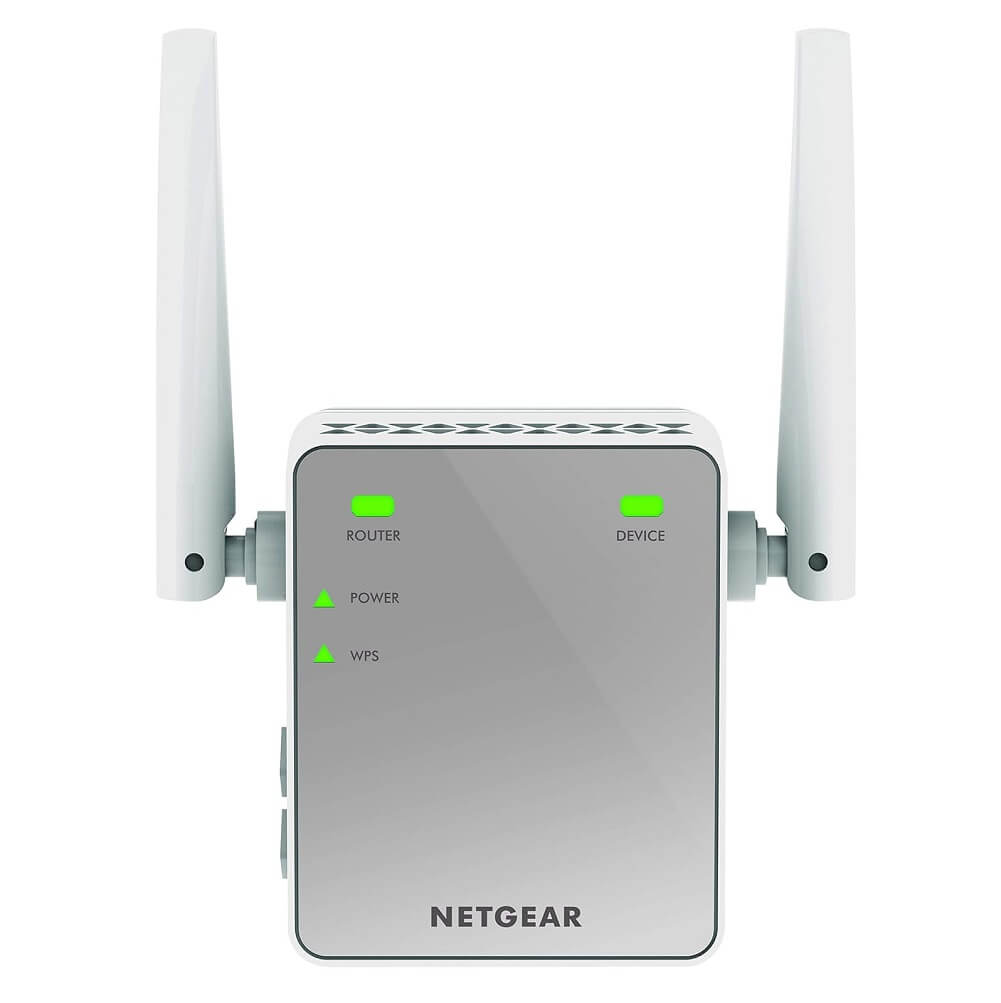 NETGEAR N300 WiFi Range Extender / Repeater Signal Booster up to 300 Mbps Covers up to 600 sq.ft & 10 devices - Imported from UK