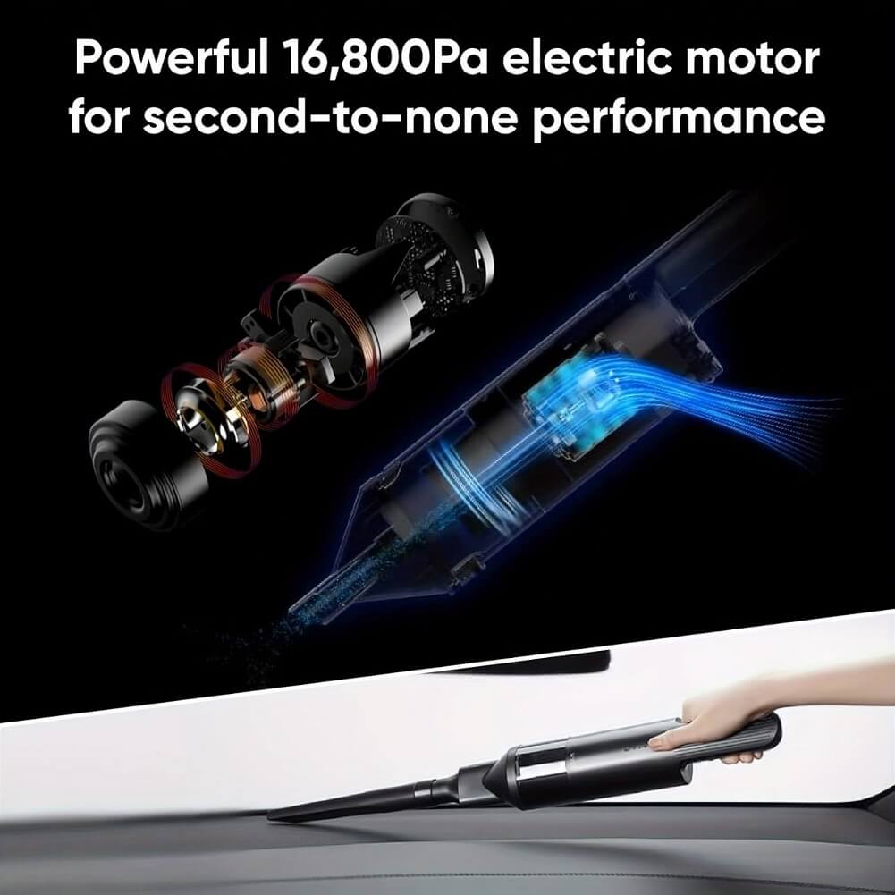 WYZE Handheld Cordless Vacuum Cleaner, 16,800pa Powerful Suction, Lightweight & Fast Charging, Portable Vacuum Ideal for Car Home Office & Pet - Imported from UK