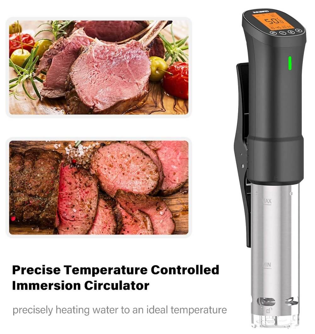 Inkbird ISV-100W WiFi Sous Vide Cooker,  1000W Precise Temperature & Time Control with Fast Heating, Smart Wireless Immersion Circulator - Imported from UK