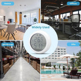 Wireless Temperature & Humidity Sensor with LCD Screen Display, Works With Tuya Zigbee - Imported from UK