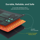 LERWAY 21W Seedling Heating Mat Plant Warming Waterproof Greenhouse Heating Pad for Propagation Germination Tray Hydroponic Terrarium Reptile Amphibian – Imported from UK
