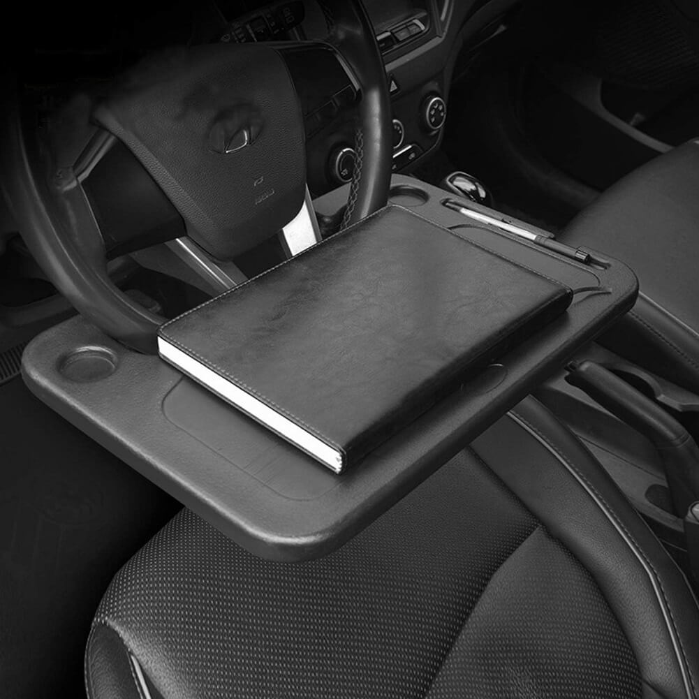 Car Steering Wheel Tray Auto Steering Wheel Desk for Work Writing Laptop Food Snack Dining Drinking - Imported from UK