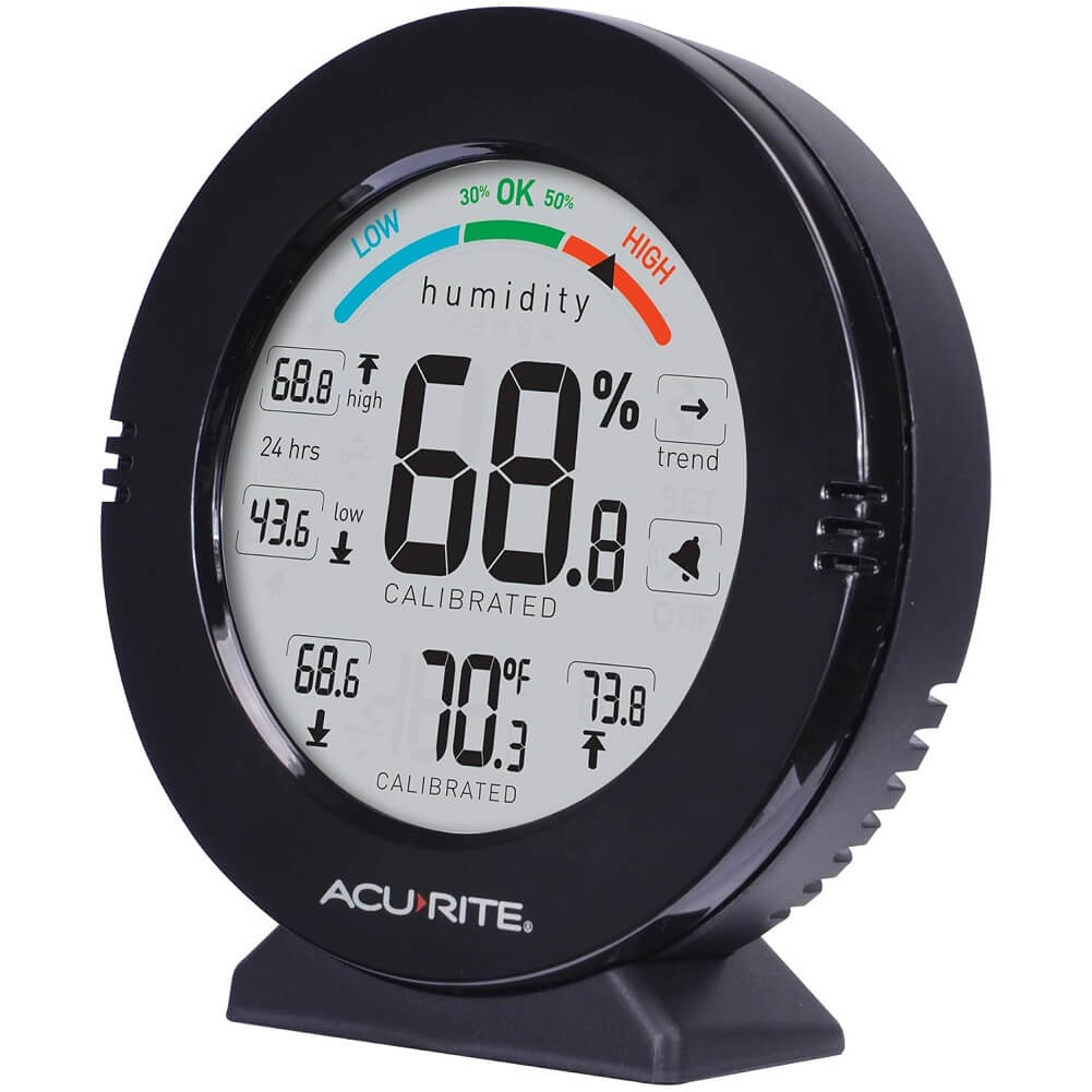 AcuRite Pro Accuracy Indoor Temperature and Humidity Monitor with Alarms (Container Product Without Box) - Imported from UK