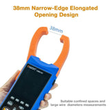 OWON Bluetooth Clamp Meter + Oscilloscope Scope, 1000V AC/DC Voltage Tester 1000A Current Test with 1MHz Oscilloscope Multimeter 3 in 1 Functions Clamp Meter with 2.8" IPS LCD Display - Imported from UK