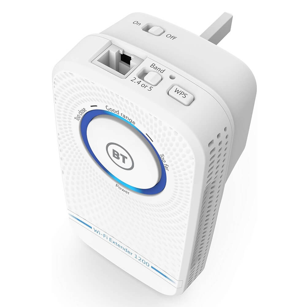 BT 11ac 1200 Dual-Band 2.4G - 5G Wi-Fi Range Extender / Booster - Imported from UK