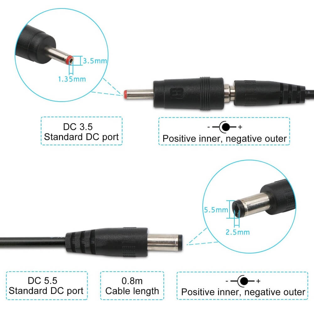 USB Boost Converter DC 5V to 9V 12V USB Step-up Converter Cable + 3.5x1.35mm Connecter For Power Supply/Charger/Power Converter - Imported from UK
