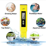 PH Meter 0-14 PH Measurement Range PH Tester, Suitable for Accurate Testing of Drinking Water, Aquariums, Swimming Pools, Hydroponics & More - Imported from UK