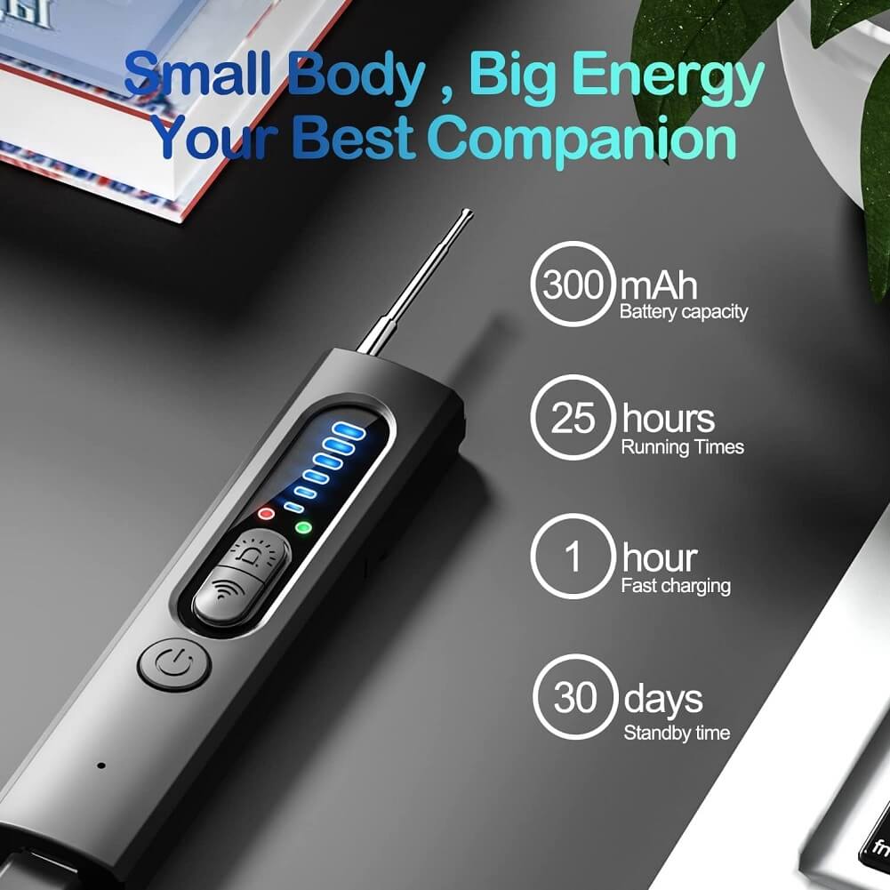 Wireless Signal & Hidden Camera Detector, 6 Levels Sensitivity Portable Anti Spy Camera/GPS/Bug/Tracking Device Detector for Hotels, Home, Car, Office - Imported from UK