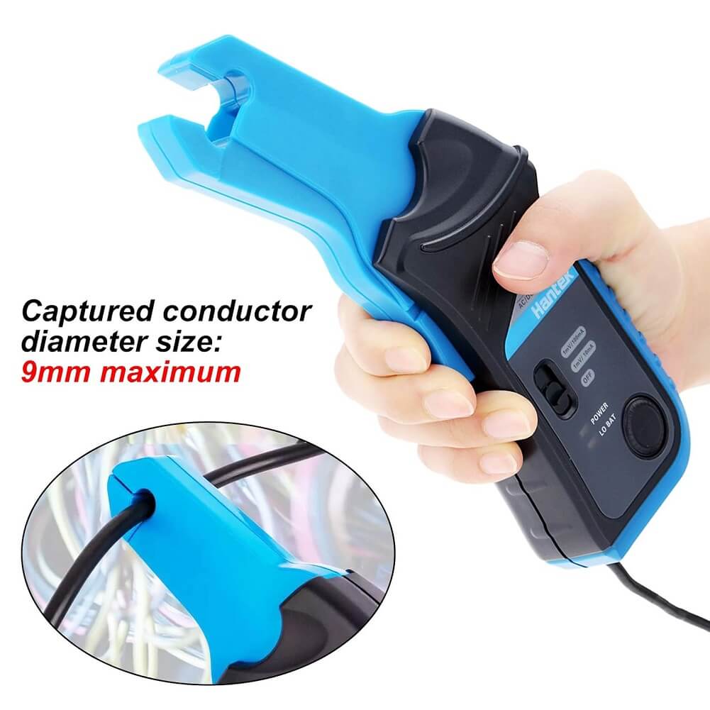 Hantek CC-65 AC/DC Current Clamp Transducer for Digital Multimeter Oscilloscope with BNC Connector (Container Product Without Box) - Imported from UK