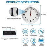 Wall Clock Spy Camera HD 1080P Mini Hidden Spy Camera Wall Clock, Mini Video Recorder Security Camera with Longtime Recording Motion Detection for Home/Office Safety - Imported from UK