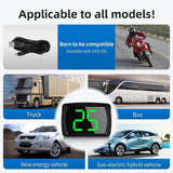 Car GPS HUD Head Up Display, Digital Speedometer with LED Large Font, Suitable For All Vehicles - Imported from UK
