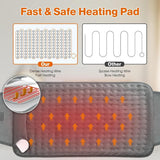 OneAmg 75W Heating Pads with 6 Heat Settings & Auto Shut Off, Soft Machine Washable Electric Heat Pads with Velcro for Abdominal Neck Shoulder Pain Relief (Container Product Without Box) - Imported from UK
