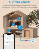 Meross Smart WiFi Plugs Compatible with HomeKit, Alexa, Google Home, SmartThings Wireless Remote Control Timer Plug No Hub Required (Pack of 4) - Imported from UK