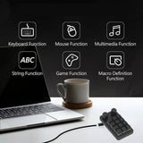 Energy Fort Mini Gaming Keypad, 12 Keys 2 Knobs Blue Switch Programming Macro Pad with RGB Light for Industry Multiple Customization Supported - Imported from UK