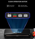Aicok Vacuum Sealer Machine 3 In 1 Automatic / Manual Food Saver One-Touch Vacuum Air Sealing System Dry / Moist Food Modes with Cutter & a Vacuum Roll, 110W - Imported from UK