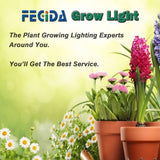FECiDA 120W Dimmable Grow Tent Light UV-IR Included Ideal Full Spectrum LED for Indoor Plants Daisy Chain Function & Quiet Build-in Fan - Imported from UK