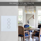 Smart WiFi Touch Light Switch, APP Remote Control 3 Gang Smart Wall Switch, Works With Alexa Google Home & Echo - Imported from UK