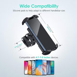 Autkors Adjustable Bike Phone Holder Mount, 360° Rotation Anti-Vibration Super Stable Bike Phone Mount Compatible with 4.7″ to 7.0″ Smartphones - Imported from UK