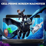 Phone Screen Magnifier, 3D HD Magnifying Screen Enlarger For Movies Videos Games, Adjustable Foldable Phone Holder Stand With Screen Amplifier, Supports All Smartphones, 12" (Container Product Without Box) - Imported from UK