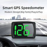 Car GPS HUD Head Up Display, Digital Speedometer with LED Large Font, Suitable For All Vehicles - Imported from UK