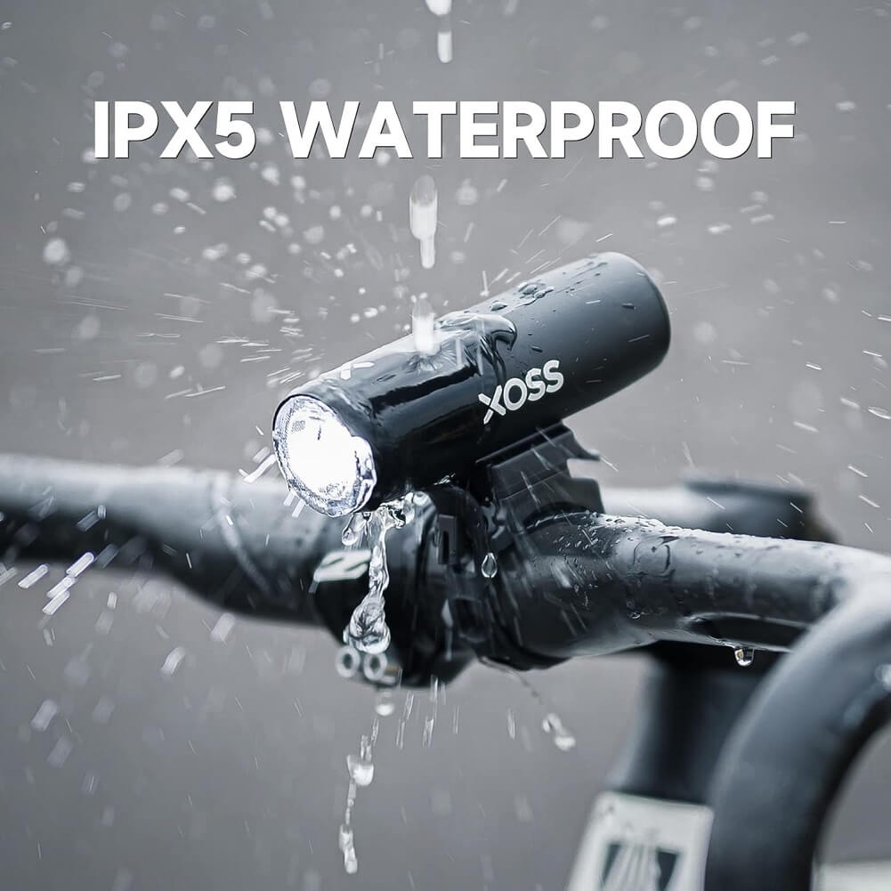 XOSS XL800 Bike Headlight, Aluminum, USB-C Rechargeable, Waterproof, 800 Lumens Bicycle Light with 5 Modes, Front Light Easy to Install for Road/Mountain Cycling - Imported from UK