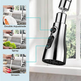 Nasml Pull Down Kitchen Faucet, 3-Function Pull Out Spray Head, Rotatable Anti -Splash Faucet for Kitchen - Imported from UK