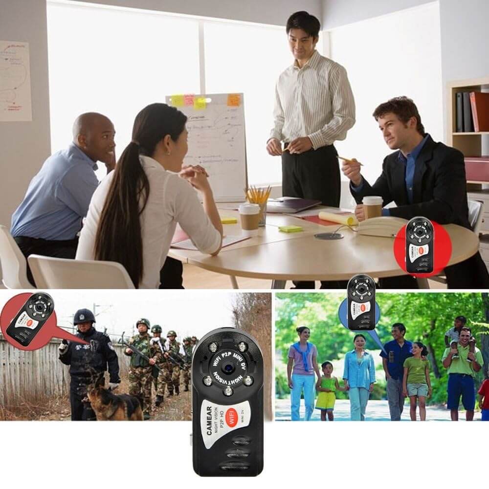 Tangmi HD 1080P P2P WiFi Spy Camera with Infrared Night Vision Video Recording, DV Video Camera - Imported from UK