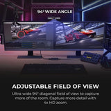 AVerMedia PW513 Live Streamer 4K Ultra HD Webcam for Streaming, Gaming & Conferencing Noise Cancellation, 94° Wide Angle, Works With CamEngine, Teams, Zoom, OBS, for PC/Mac, TAA/NDAA Compliant - Imported from UK