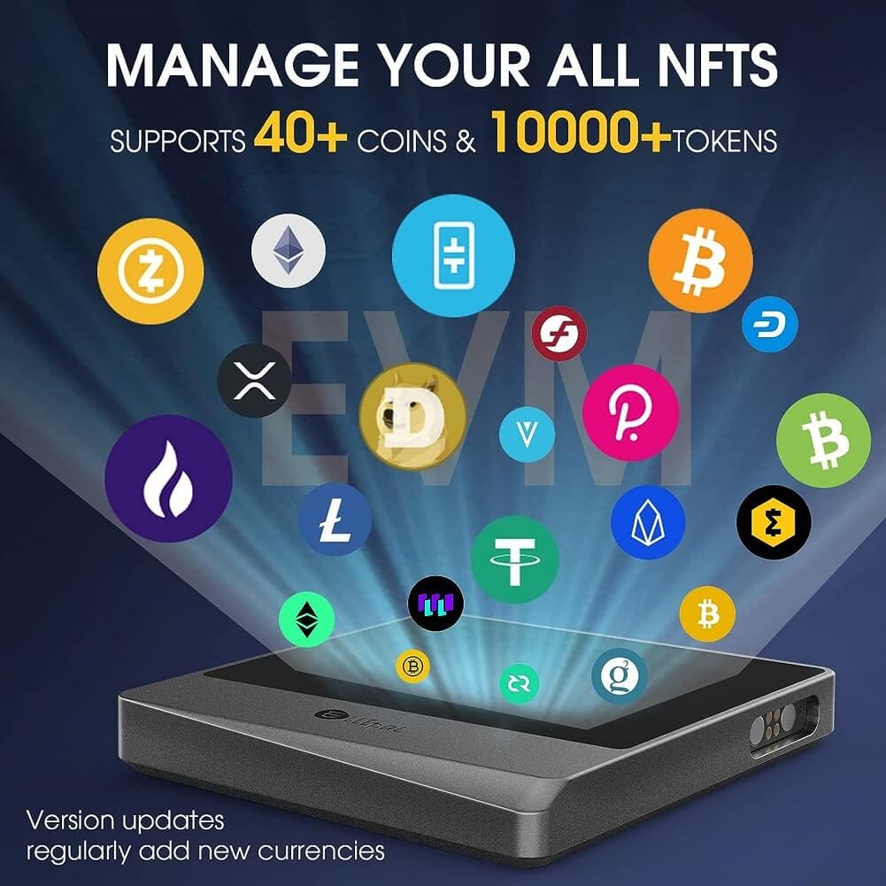 ELLIPAL Titan Mini Air-gapped & Internet Isolated Security Crypto Wallet, 10000 Coins & Token, Anti-Disassemble & Tamper Cold Wallet, Cold Storage for BTC / XRP / ETH / XLM / USDT / LTC - Imported from UK
