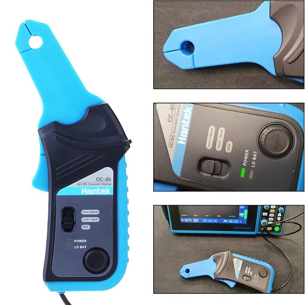 Hantek CC-65 AC/DC Current Clamp Transducer for Digital Multimeter Oscilloscope with BNC Connector (Container Product Without Box) - Imported from UK