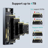 Yottamaster M.2 SATA SSD Enclosure, USB3.1 Gen1 6Gbps High Speed Transfer, Aluminum M.2 SSD External Enclosure - Imported from UK