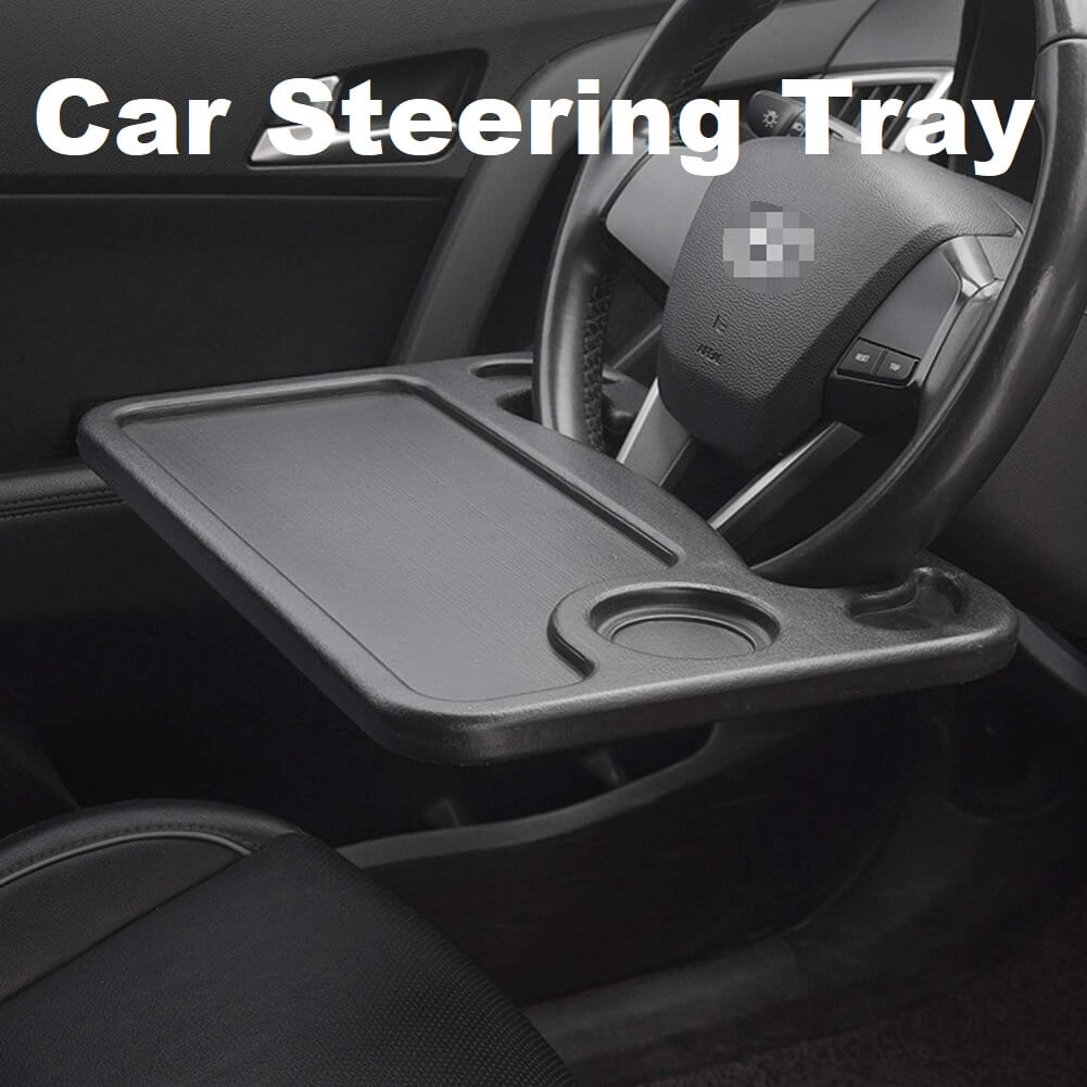 Car Steering Wheel Tray Auto Steering Wheel Desk for Work Writing Laptop Food Snack Dining Drinking - Imported from UK