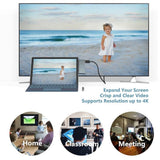 Microsoft® Surface Pro 6/5/4 Docking Station USB Hub USB 3.0 4K HDMI Hub Adapter, SD & TF/Micro SD Memory Card Reader, 4K@30Hz HDMI Port Converter (Upgraded Version) - Imported from UK