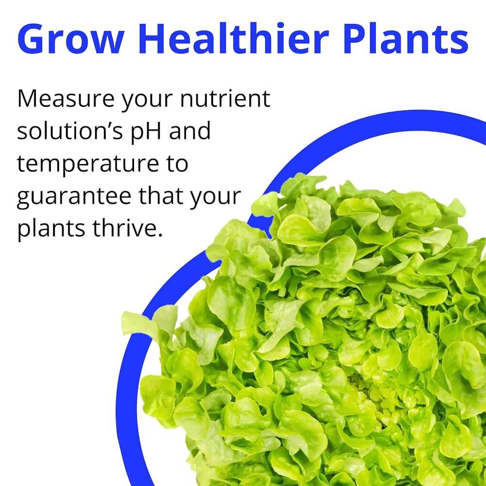 bluelab pH Pen Digital pH Tester Hand-Held Meter Measures pH & Temperature in Solutions & Soil Solutions Optimize Plant Health & Performance - Imported from UK