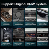 BM-W 5 Series Multimedia Player for F10/F11/520 (2011-2016) CIC/NBT System, Upgrade 10.25" Apple Carplay Android 9.0 Stereo Player, Qualcomm Snapdragon 665, (4GB+64GB) Built-in 4G LTE Wireless, GPS Navigation - Imported from UK