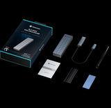 Yottamaster M.2 SATA SSD Enclosure, USB3.1 Gen1 6Gbps High Speed Transfer, Aluminum M.2 SSD External Enclosure - Imported from UK